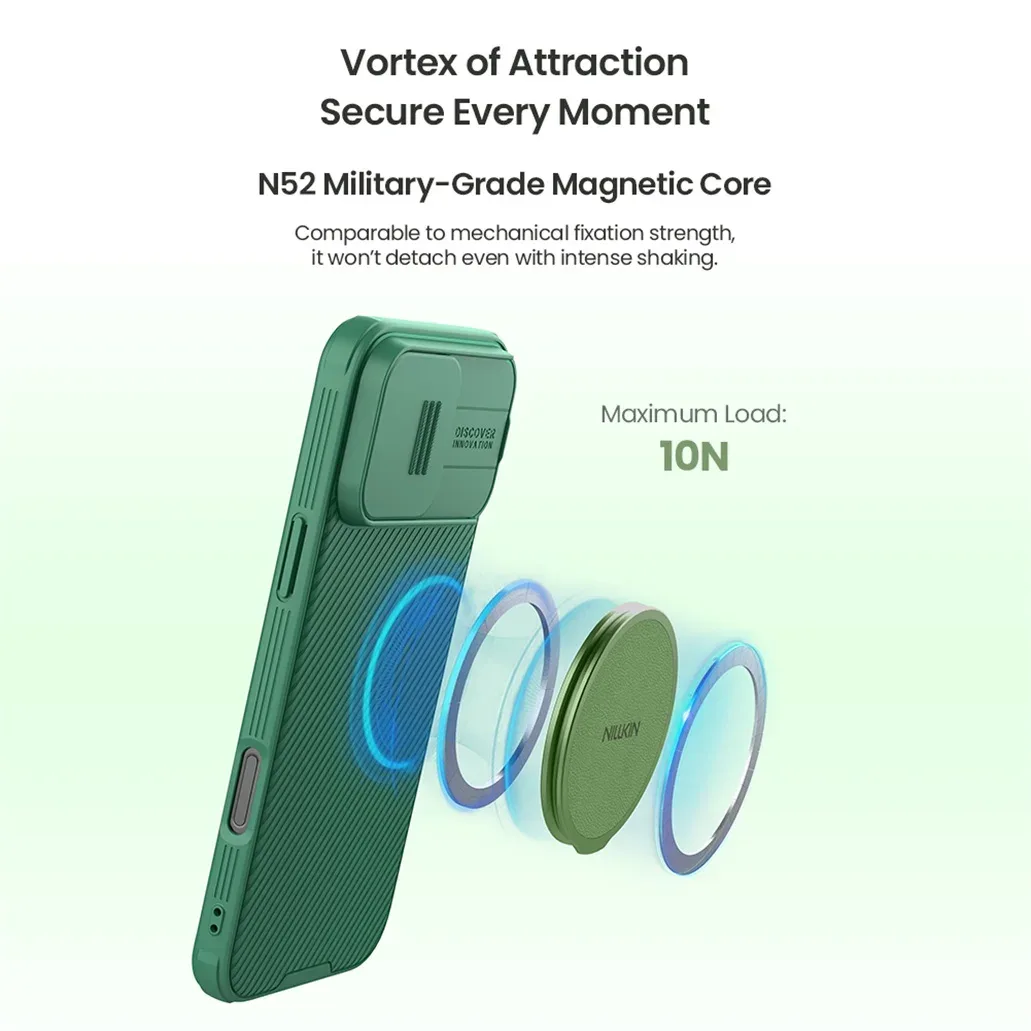 Nillkin Dual-Magnet Grip Phone Holder MagSafe Portable Folding Stand Ultra-thin Multi-angle Adjustable Dual-Sided Magnetic Ring