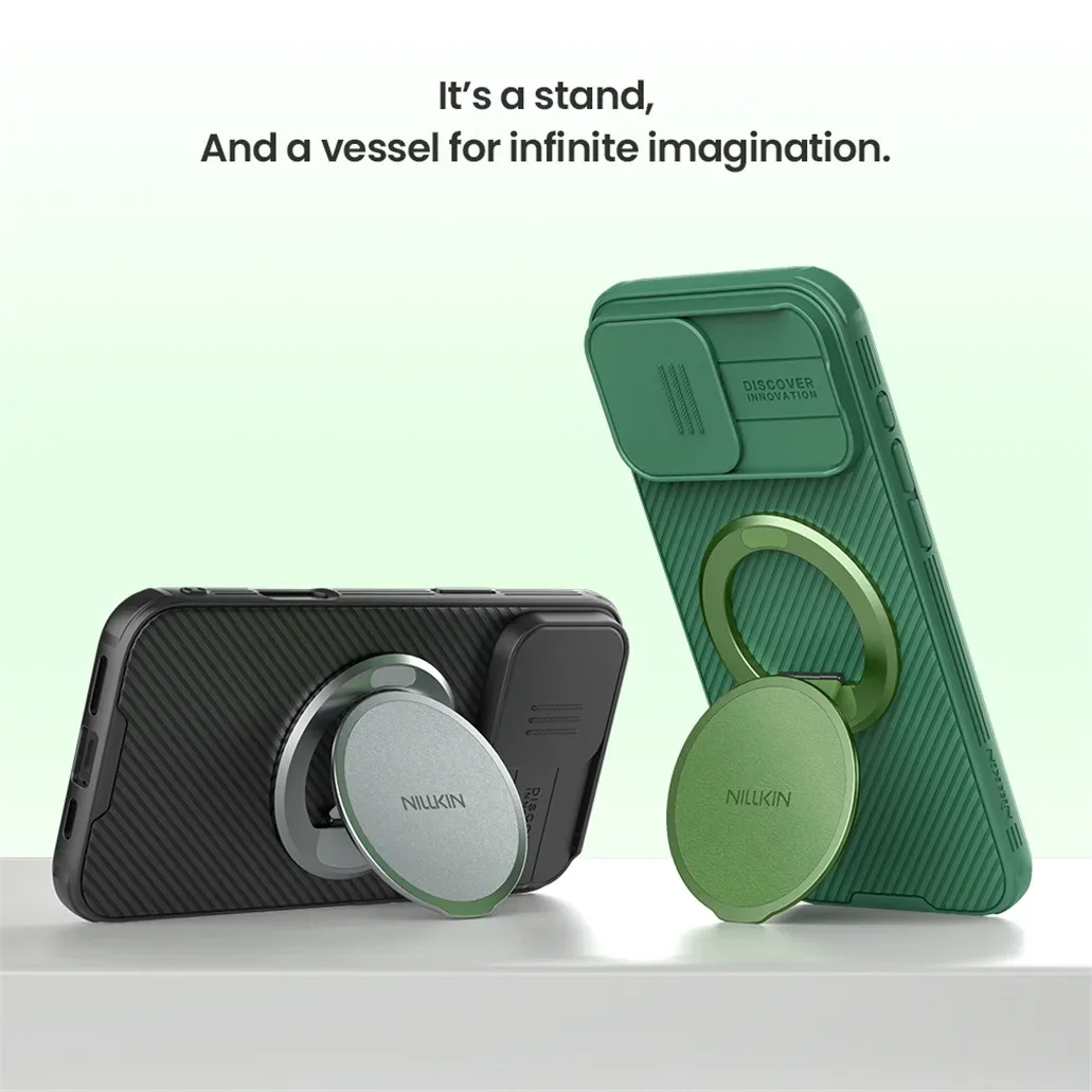 Nillkin Dual-Magnet Grip Phone Holder MagSafe Portable Folding Stand Ultra-thin Multi-angle Adjustable Dual-Sided Magnetic Ring