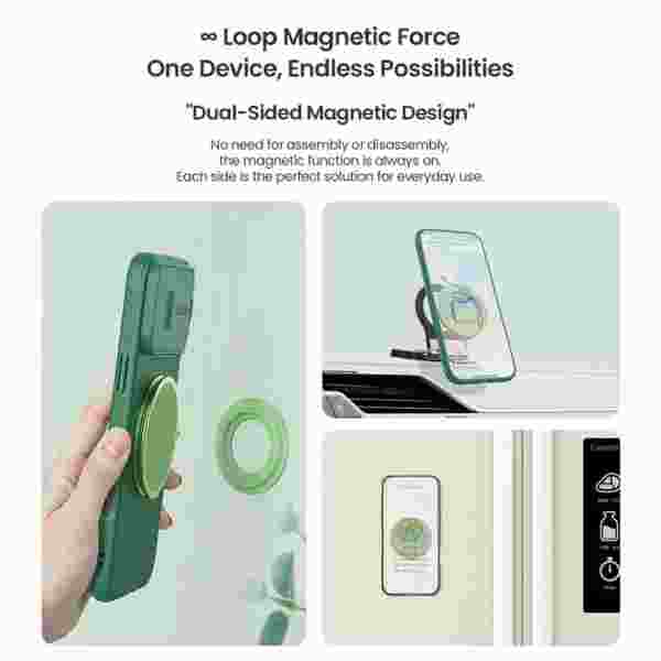 Магнитное крепление для смартфона Nillkin Dual-Magnet Grip с кольцом и подставкой — изображение 4