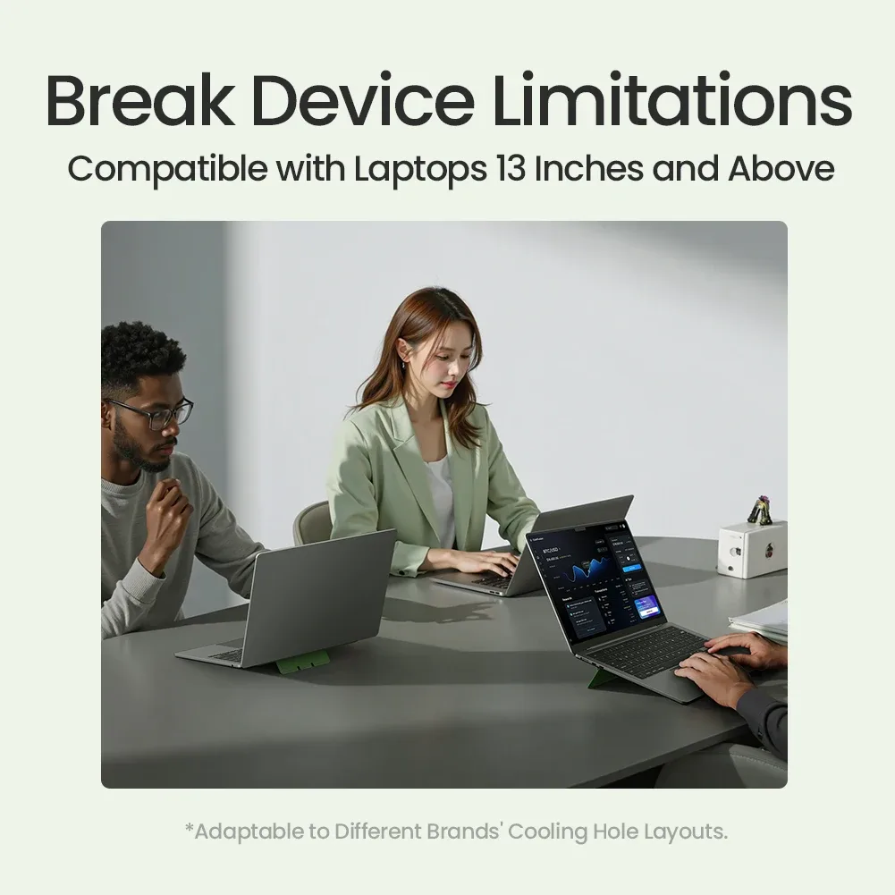 Nillkin DualWing Adhesive Laptop Stand Universal Portable Leather Stand Ultra-thin Heat Release Multi-angle Adjustable