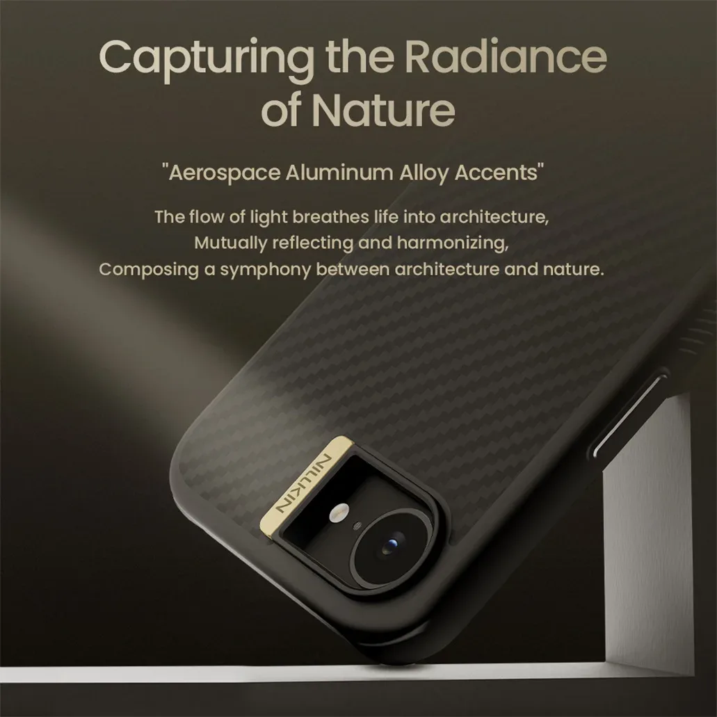 For iPhone 16e MagSafe Case NILLKIN Synthetic Fiber Pro Magnetic Case Aramid Fiber Weave Ultra-thin Luxury Cover For iPhone 16e