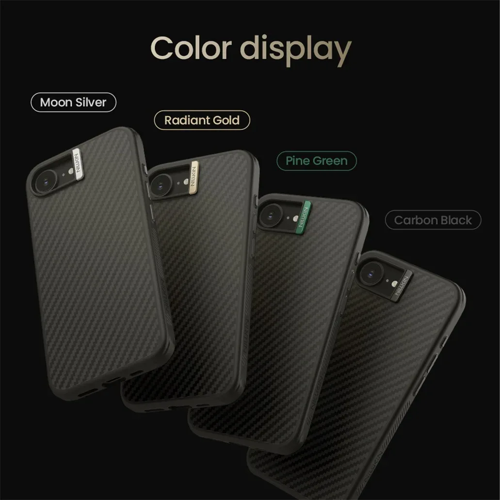 For iPhone 16e MagSafe Case NILLKIN Synthetic Fiber Pro Magnetic Case Aramid Fiber Weave Ultra-thin Luxury Cover For iPhone 16e
