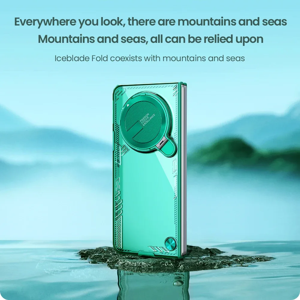 For OPPO Find N5 Transparent Case NILLKIN Iceblade Fold Shockproof Camera Protective Cover For OPPO Find N5 With Metal Stand
