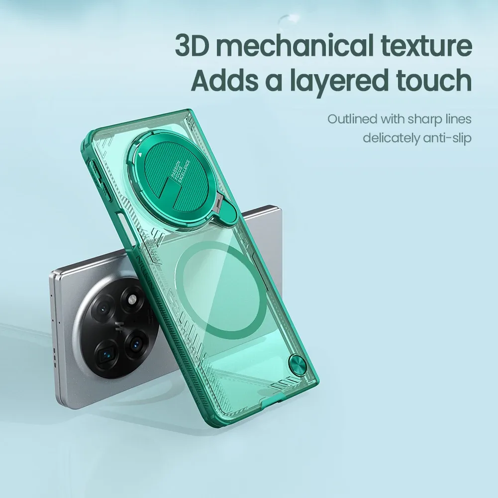 For OPPO Find N5 MagSafe Transparent Case NILLKIN Iceblade Fold Camera Protective Magnetic Cover For Find N5 With Metal Stand