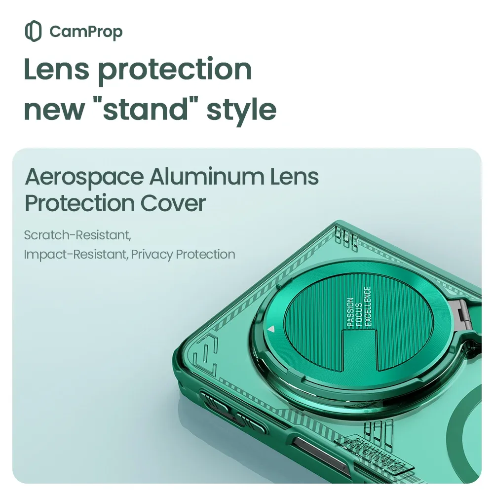 For OPPO Find N5 MagSafe Transparent Case NILLKIN Iceblade Fold Camera Protective Magnetic Cover For Find N5 With Metal Stand