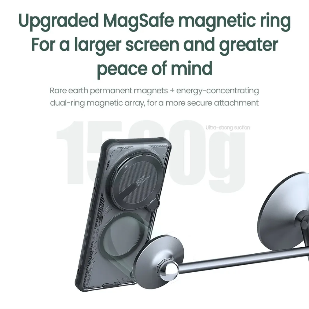 For Xiaomi 15 Ultra Magsafe Case NILLKIN Iceblade Prop Transparent Eco-friendly Magnetic Wireless Charging Cover For Mi 15 Ultra