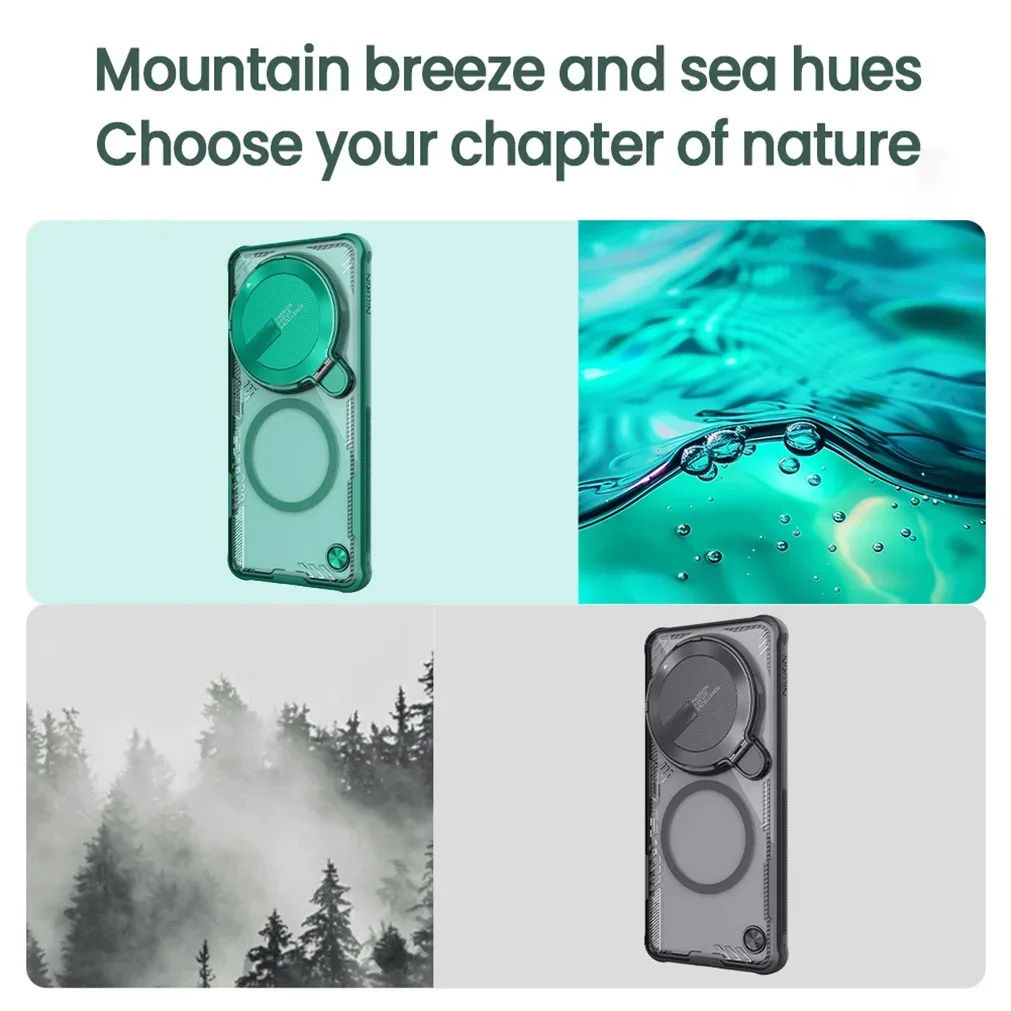 For Xiaomi 15 Ultra Magsafe Case NILLKIN Iceblade Prop Transparent Eco-friendly Magnetic Wireless Charging Cover For Mi 15 Ultra