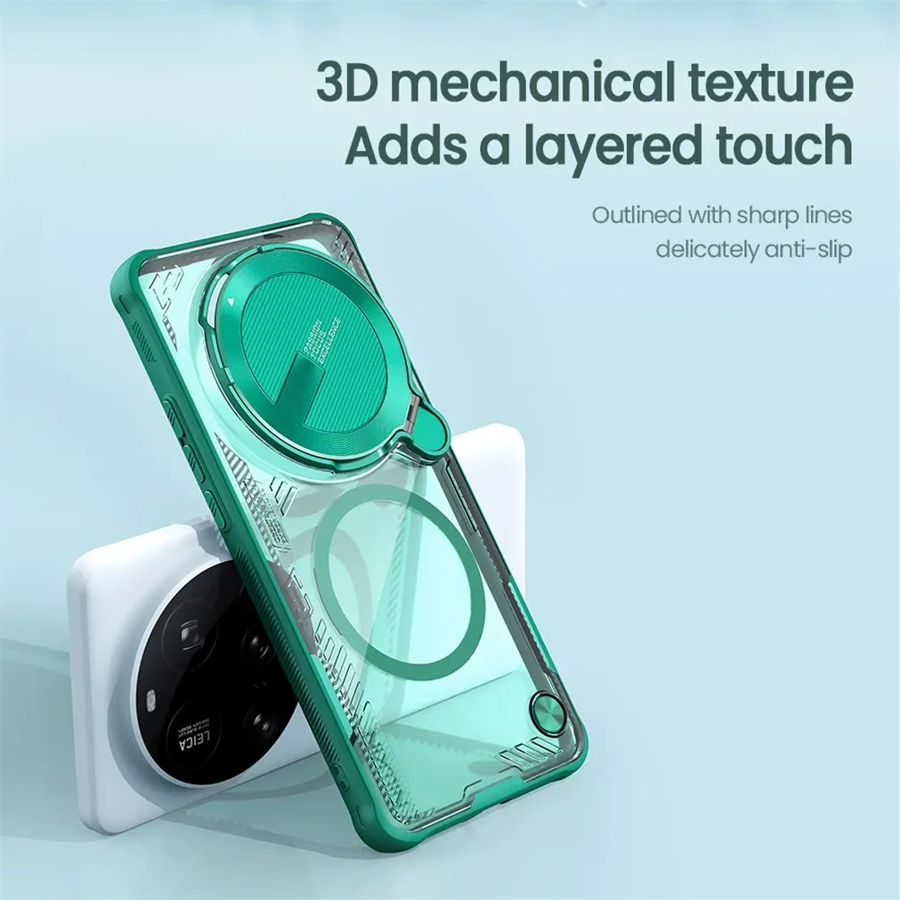 For Xiaomi 15 Ultra Magsafe Case NILLKIN Iceblade Prop Transparent Eco-friendly Magnetic Wireless Charging Cover For Mi 15 Ultra