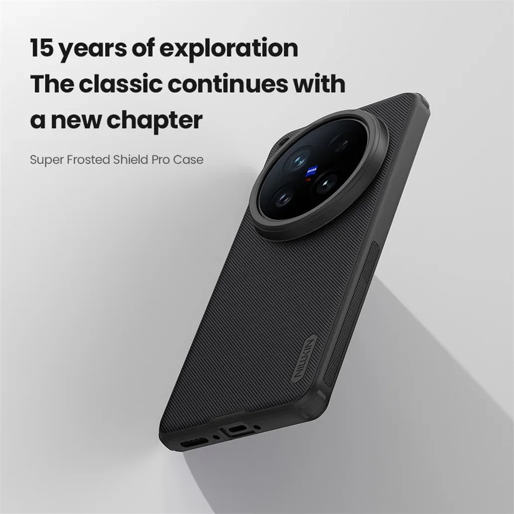 For Vivo X200 Ultra Case Nillkin Frosted Shield Pro Soft Edges Hard Shell Shockproof Ultra-thin Back Cover For Vivo X200 Ultra
