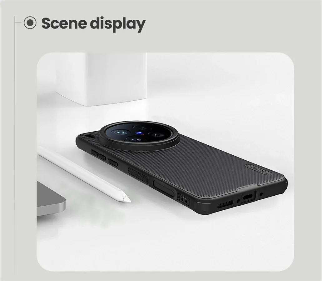 For Vivo X200 Ultra MagSafe Case Nillkin Frosted Shield Pro Magnetic Charging Case Soft Edges Back Cover For Vivo X200 Ultra