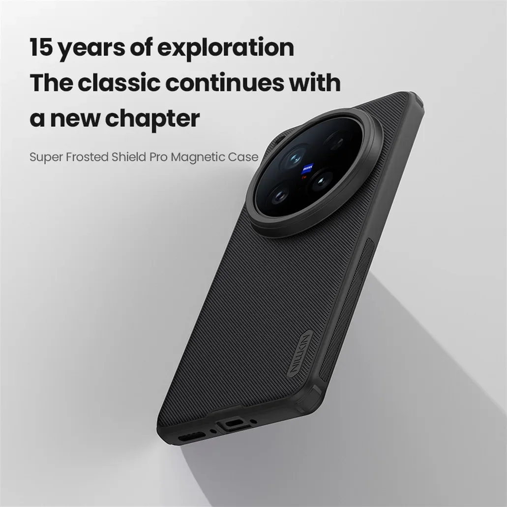 For Vivo X200 Ultra MagSafe Case Nillkin Frosted Shield Pro Magnetic Charging Case Soft Edges Back Cover For Vivo X200 Ultra