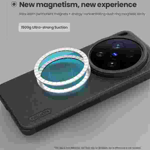 Чехол Nillkin Super Frosted Shield Pro Magnetic для Vivo X200 Ultra (MagSafe) — изображение 3