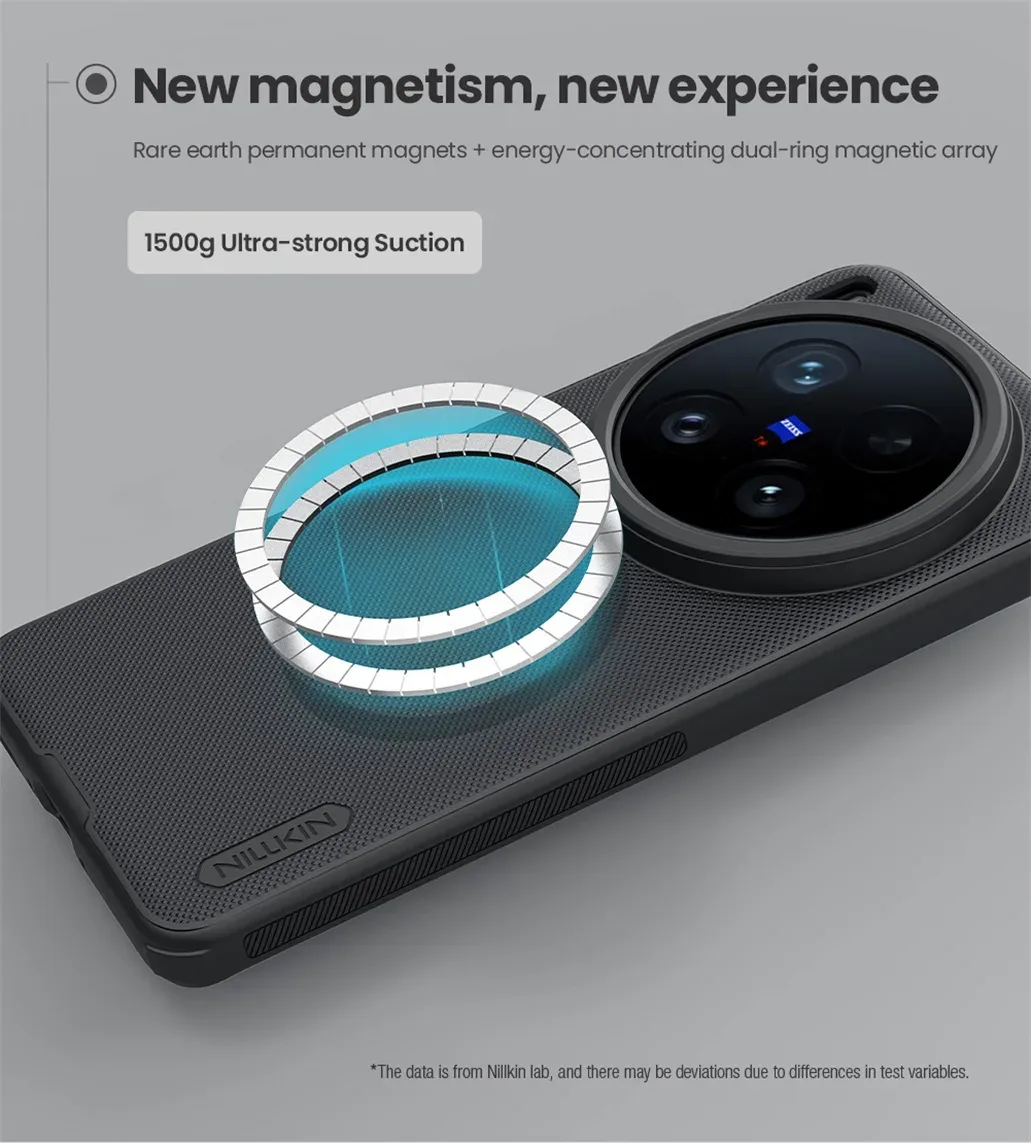 For Vivo X200 Ultra MagSafe Case Nillkin Frosted Shield Pro Magnetic Charging Case Soft Edges Back Cover For Vivo X200 Ultra