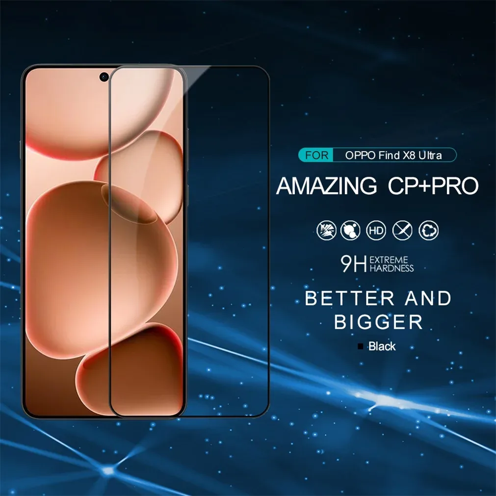 Nillkin For OPPO Find X8 Ultra Tempered Glass CP+PRO Anti-Explosion 2.5D 9H Full Coverage Screen Protector For Find X8 Ultra
