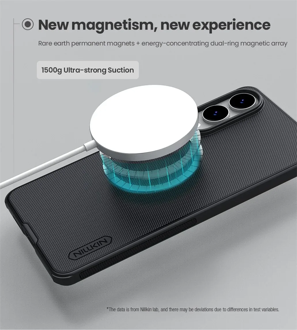 For Samsung Galaxy S25 Edge MagSafe Case Nillkin Frosted Shield Pro Magnetic Case Soft Frame Hard Back Cover For Samsung S25Edge
