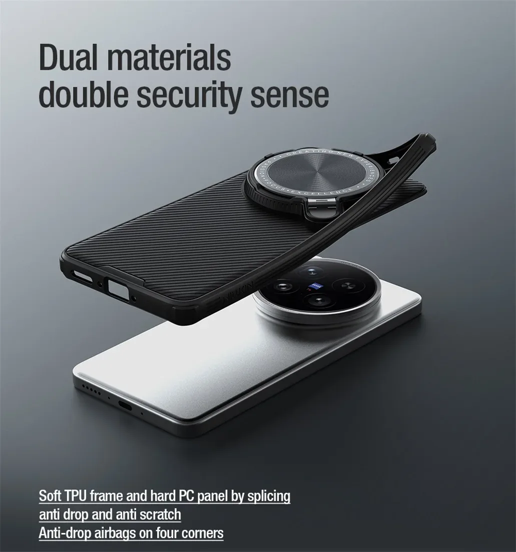 For Vivo X200 Ultra Case NILLKIN CamShield Prop Shockproof With Phone Holder Hinged Camera Protective Cover For Vivo X200 Ultra