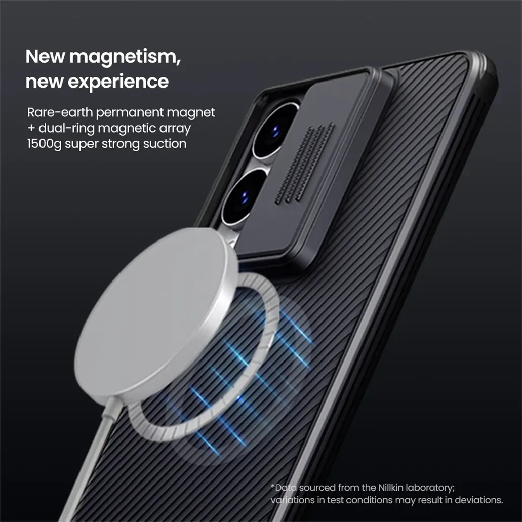 For Samsung Galaxy S25 Edge MagSafe Case NILLKIN CamShield Pro Shockproof Magnetic Case Slide Camera Cover For Samsung S25 Edge