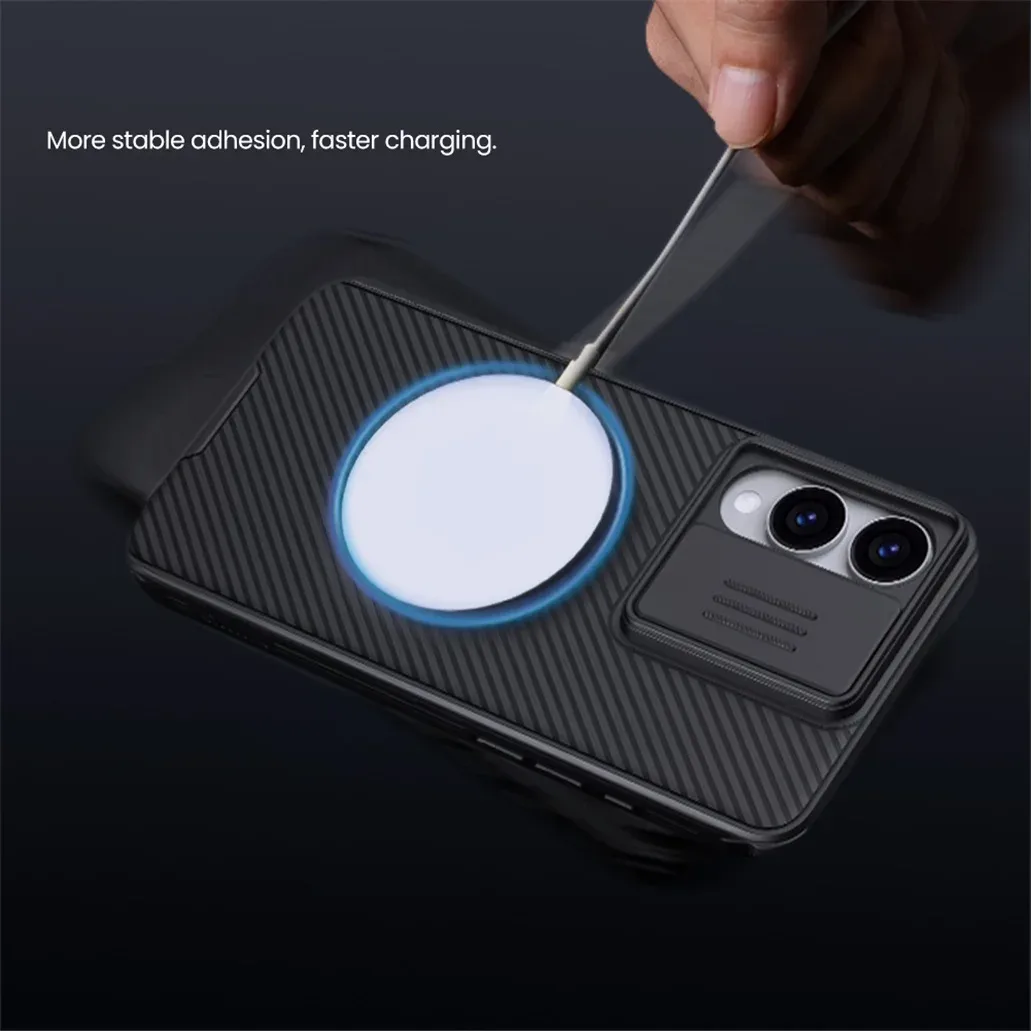 For Samsung Galaxy S25 Edge MagSafe Case NILLKIN CamShield Pro Shockproof Magnetic Case Slide Camera Cover For Samsung S25 Edge