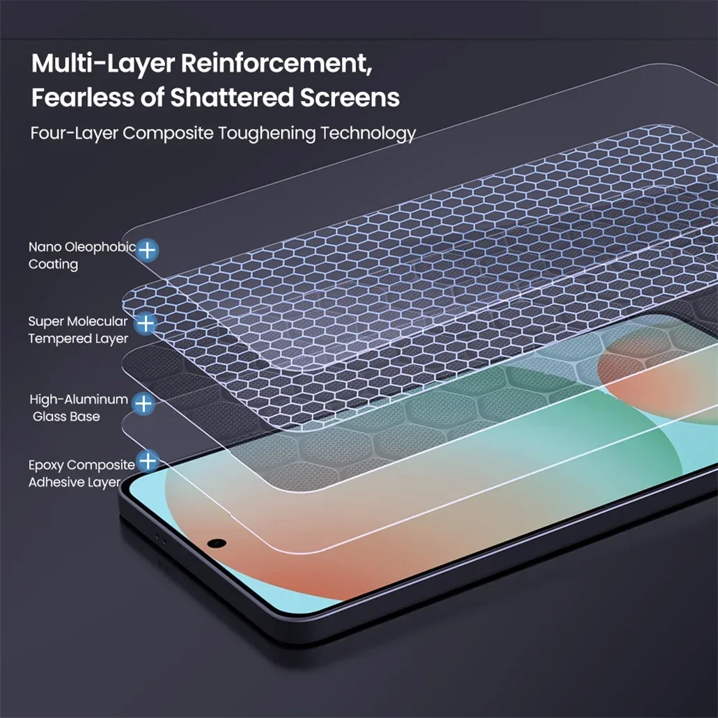 Nillkin For Samsung Galaxy S25 Edge Tempered Glass H+PRO Anti-Explosion 2.5D 0.2mm Screen Protector For SAM S25 Edge With Tool