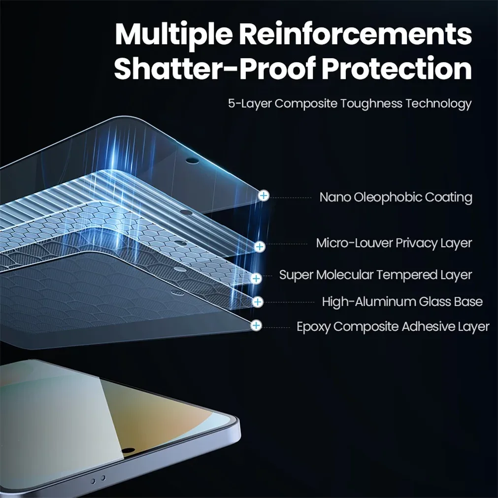 Nillkin For Samsung Galaxy S25 Edge Tempered Glass Anti Peeping Privacy Protection Screen Protector For SAM S25 Edge With Tool