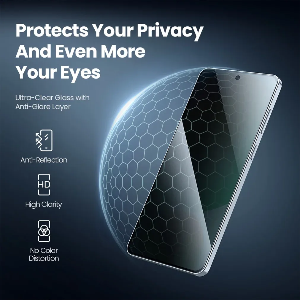 Nillkin For Samsung Galaxy S25 Edge Tempered Glass Anti Peeping Privacy Protection Screen Protector For SAM S25 Edge With Tool