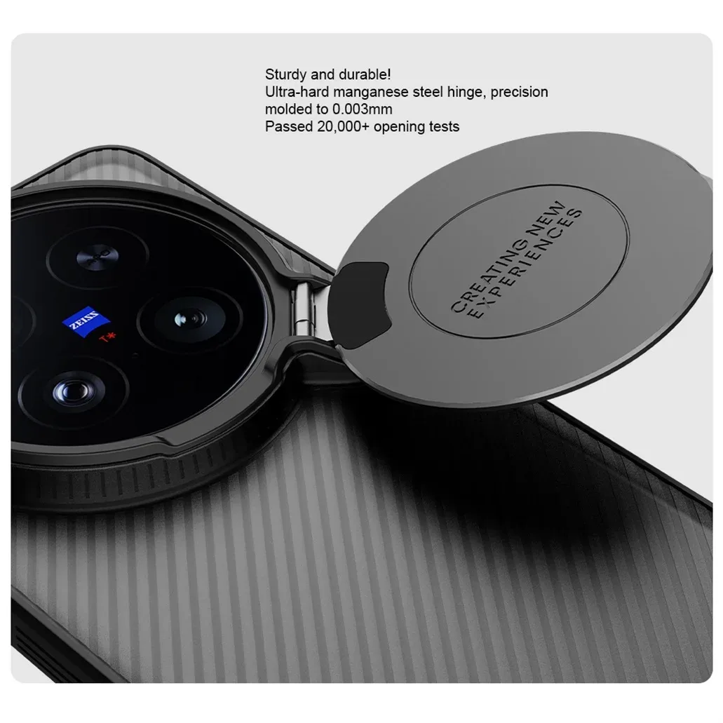 For Vivo X200 Ultra Transparent Case NILLKIN CamShield Prop With Phone Holder Hinged Camera Protective Cover For Vivo X200 Ultra