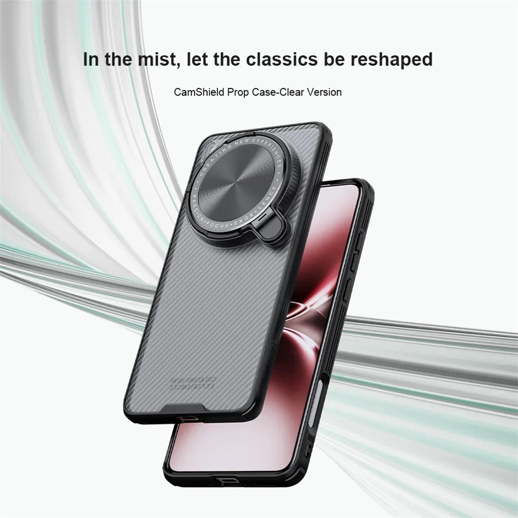 For Vivo X200 Ultra Transparent Case NILLKIN CamShield Prop With Phone Holder Hinged Camera Protective Cover For Vivo X200 Ultra