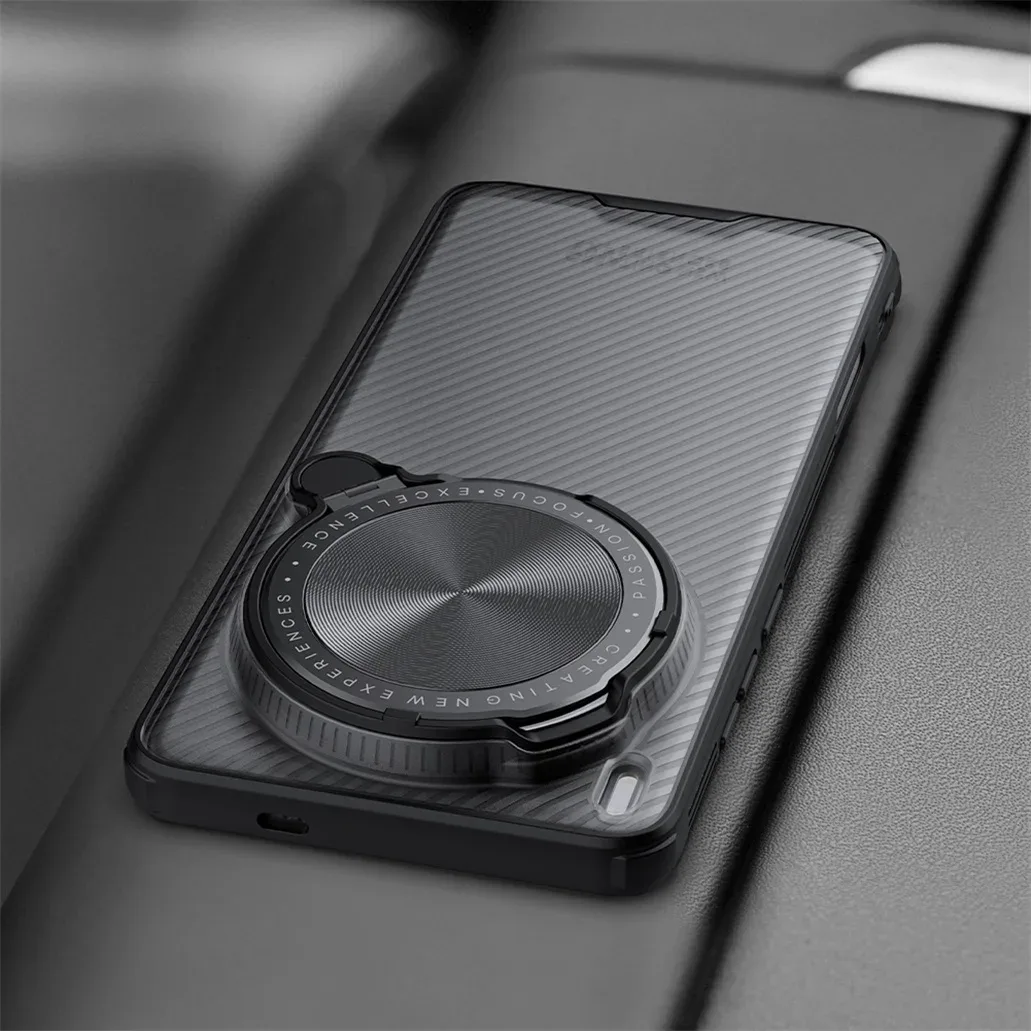 For Vivo X200 Ultra Transparent Case NILLKIN CamShield Prop With Phone Holder Hinged Camera Protective Cover For Vivo X200 Ultra