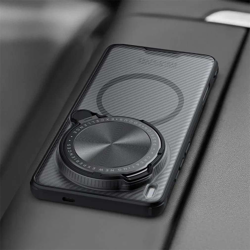 For Vivo X200 Ultra MagSafe Case NILLKIN Transparent Case Magnetic Wireless Charging Camera Cover And Holder For Vivo X200 Ultra