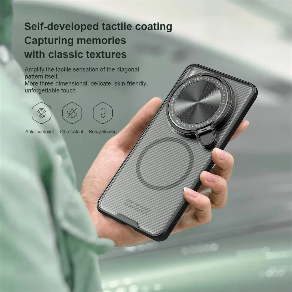 For Vivo X200 Ultra MagSafe Case NILLKIN Transparent Case Magnetic Wireless Charging Camera Cover And Holder For Vivo X200 Ultra
