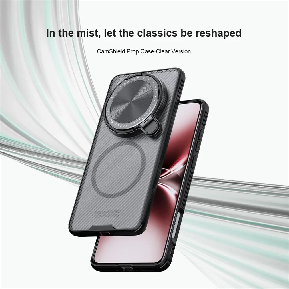 For Vivo X200 Ultra MagSafe Case NILLKIN Transparent Case Magnetic Wireless Charging Camera Cover And Holder For Vivo X200 Ultra
