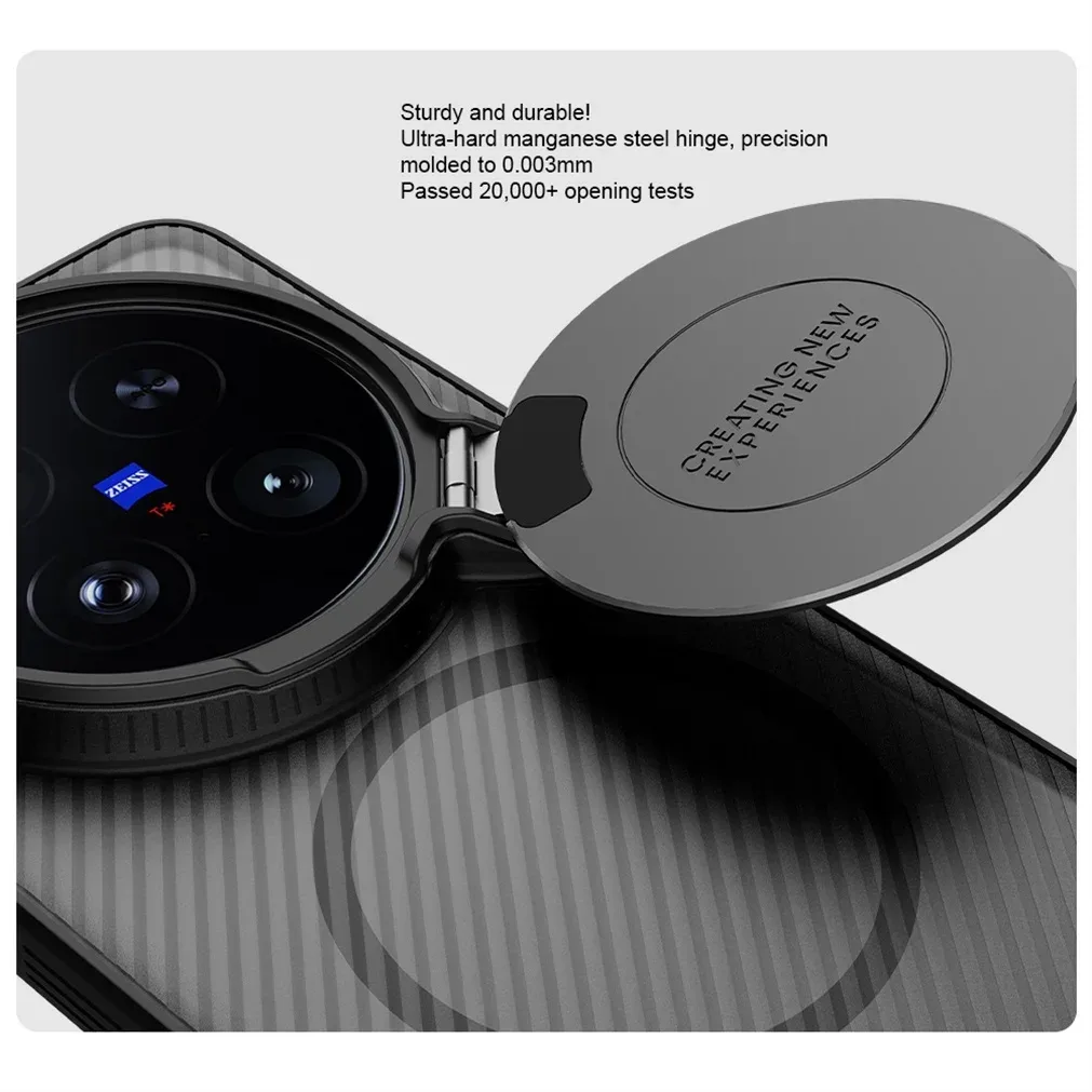For Vivo X200 Ultra MagSafe Case NILLKIN Transparent Case Magnetic Wireless Charging Camera Cover And Holder For Vivo X200 Ultra