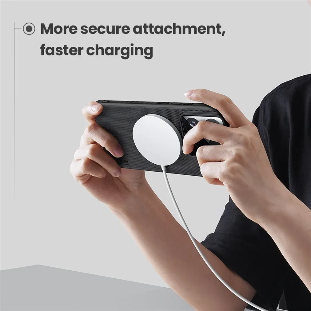 For Xiaomi 15S Pro MagSafe Case Nillkin Frosted Shield Pro Magnetic Wireless Charging Case Soft Edges Cover For Xiaomi 15S Pro