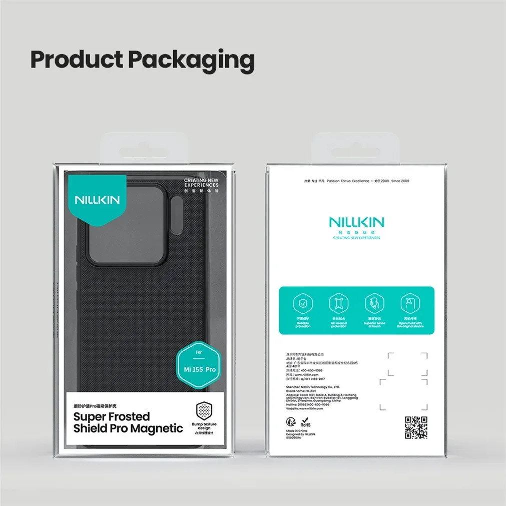 For Xiaomi 15S Pro MagSafe Case Nillkin Frosted Shield Pro Magnetic Wireless Charging Case Soft Edges Cover For Xiaomi 15S Pro