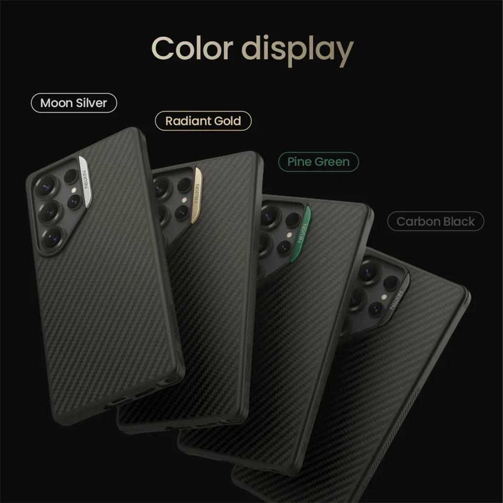 For Samsung Galaxy S25 Ultra MagSafe Case NILLKIN Synthetic Fiber Magnetic Case Aramid Fiber Weave Cover For Samsung S25Ultra