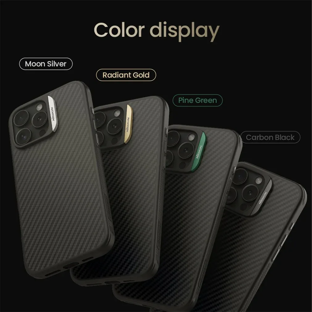 For iPhone 16 Pro Max MagSafe Case NILLKIN Synthetic Fiber Pro Magnetic Case Aramid Fiber Ultra-thin Cover For iPhone16 Pro