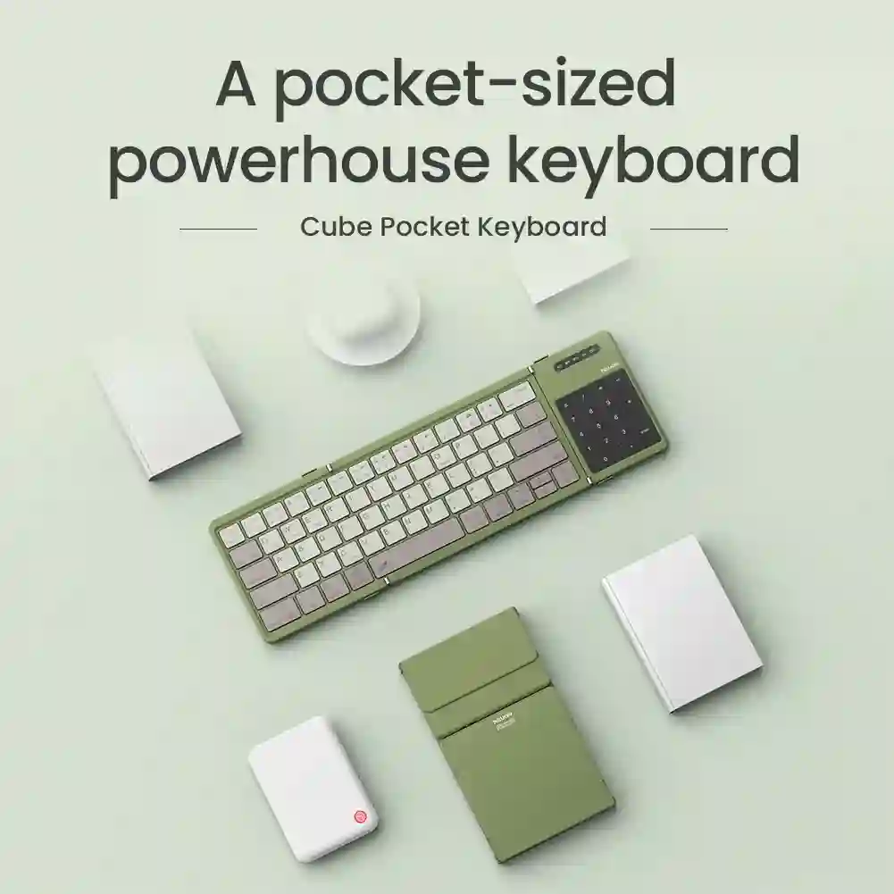 NILLKIN Folding Bluetooth Game Keyboard Wireless iPad Mobile Phone Tablet Universal Notebook Compact Portable Gaming Keyboard