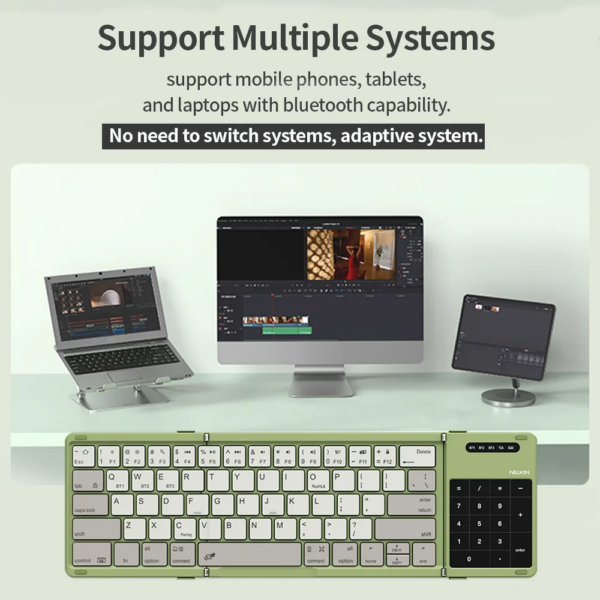 Компактная складная Bluetooth-клавиатура Nillkin Cube Pocket Keyboard — изображение 3