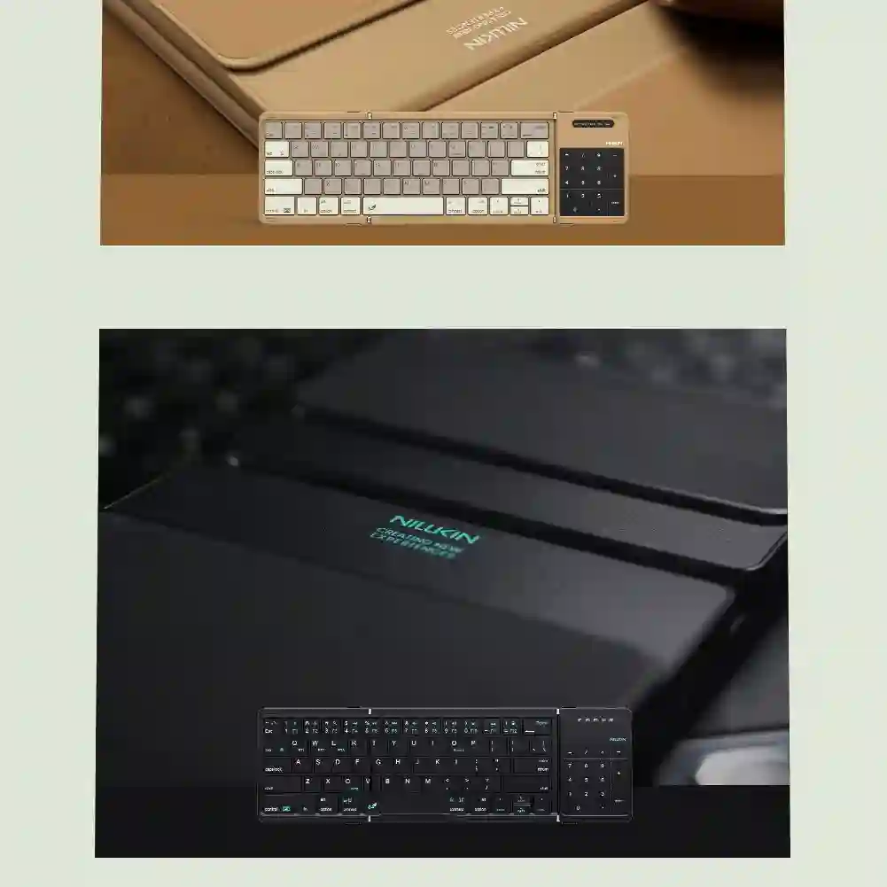 NILLKIN Folding Bluetooth Game Keyboard Wireless iPad Mobile Phone Tablet Universal Notebook Compact Portable Gaming Keyboard