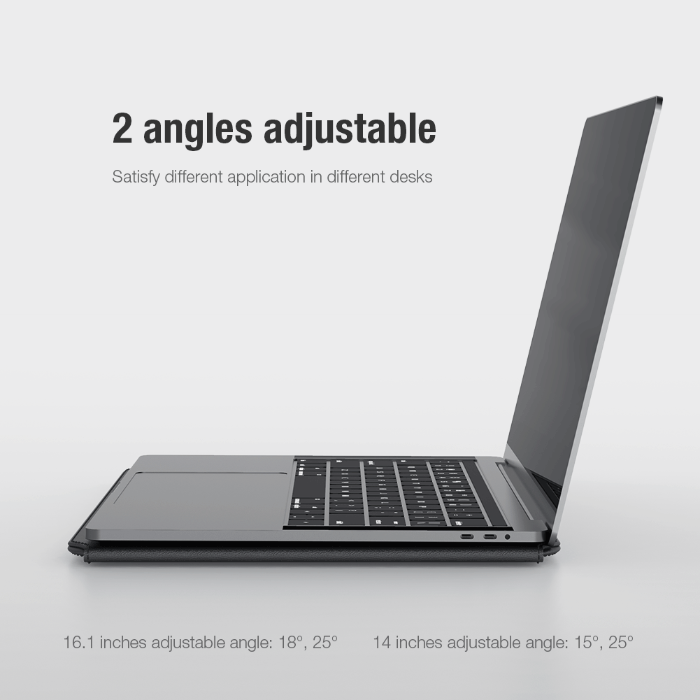 NILLKIN Laptop Sleeve Bag with Stand For Macbook Air 13 Case For Macbook Pro M1 2021 PU Leather Laptop Case For Macbook Pro 16