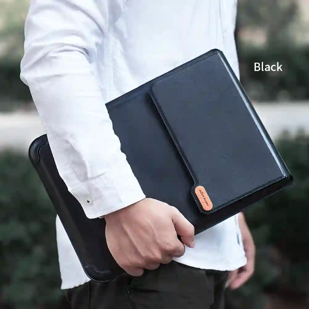 NILLKIN Laptop Sleeve Bag with Stand For Macbook Air 13 Case For Macbook Pro M1 2021 PU Leather Laptop Case For Macbook Pro 16