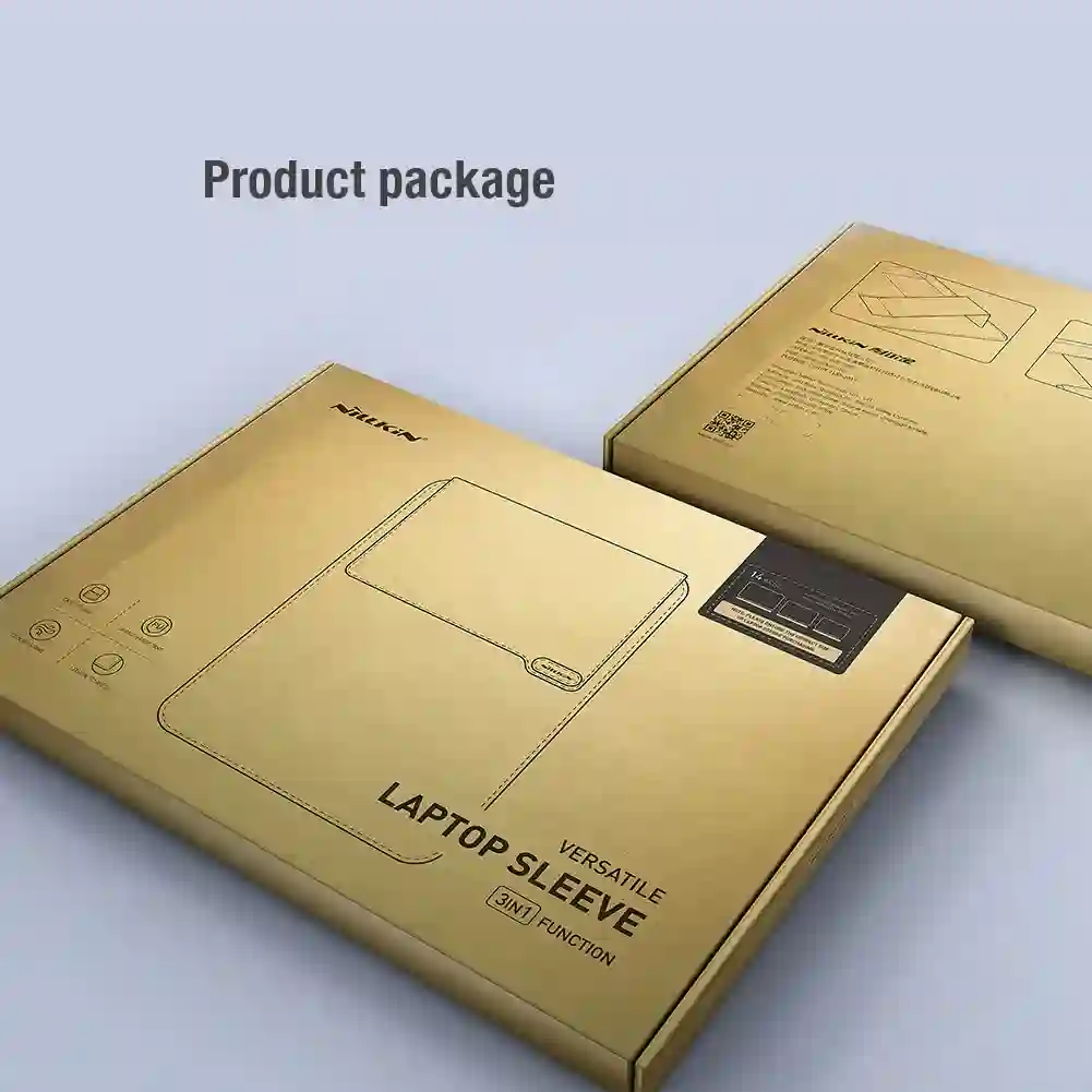 NILLKIN Laptop Sleeve Bag with Stand For Macbook Air 13 Case For Macbook Pro M1 2021 PU Leather Laptop Case For Macbook Pro 16