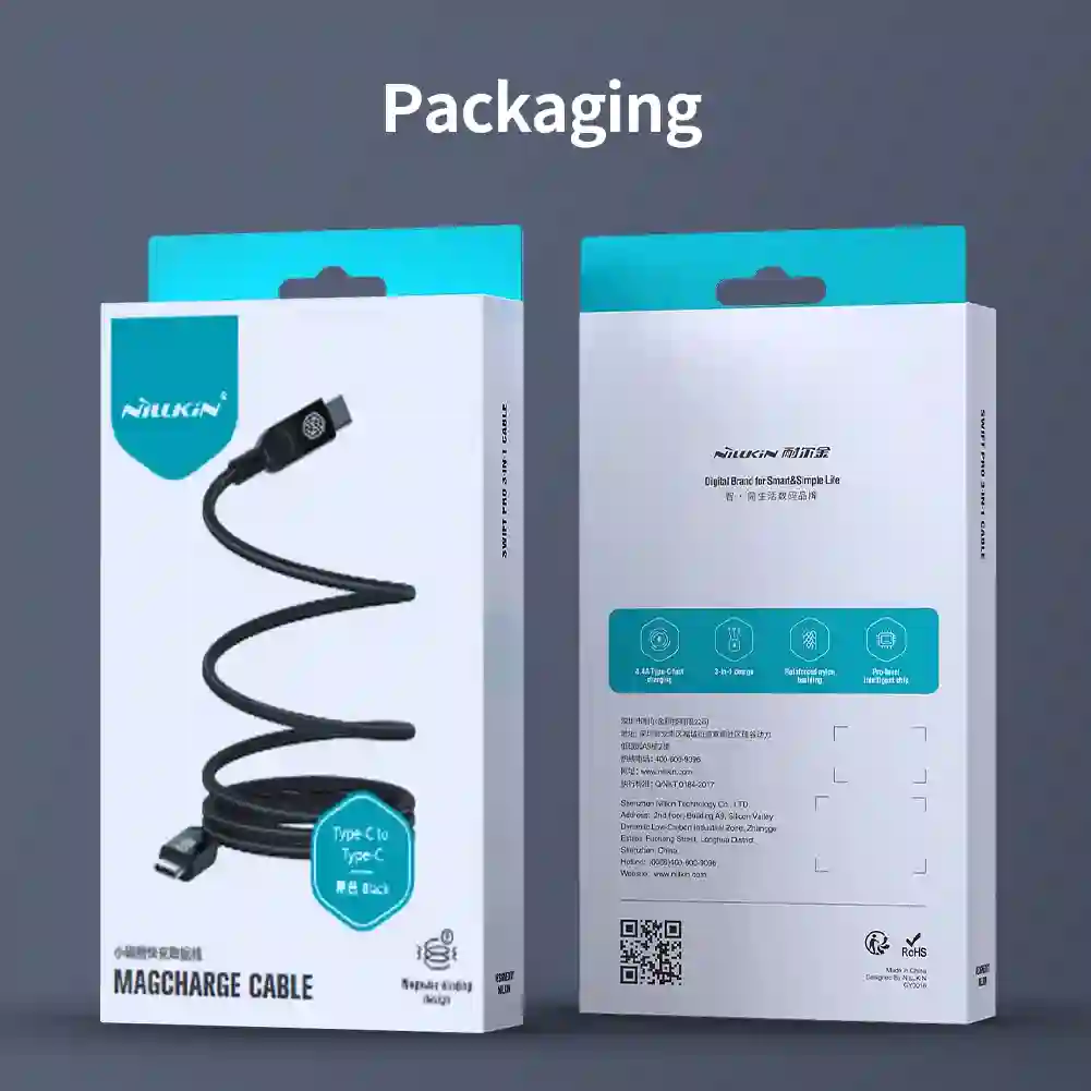 NILLKIN 100W USB Type C To USB C Cable For iPhone 16 For Macbook iPad Samsung Xiaomi PD Fast Charging Charger Cord Fast USB C