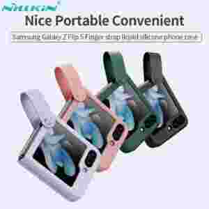 Чехол Nillkin Finger Strap Liquid Silicone  для Samsung Galaxy Z Flip 5