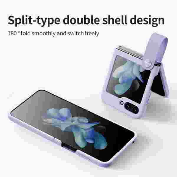 Чехол Nillkin Finger Strap Liquid Silicone  для Samsung Galaxy Z Flip 5 — изображение 6