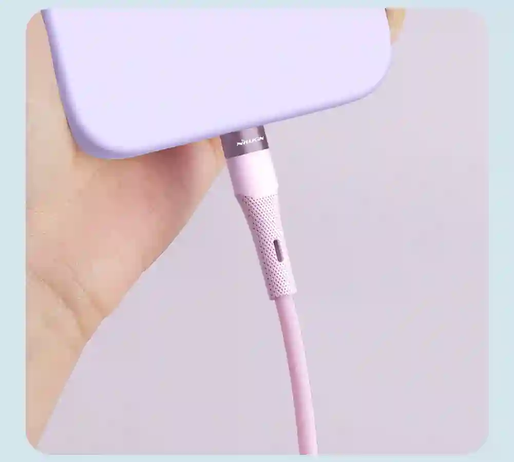 NILLKIN PD 27W Type C To Lightning Cable Fast Charge Efficient transmission liquid Silicone Cable For iPhone 14 13 12 Pro Max