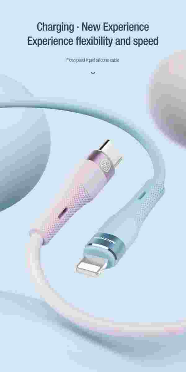 Кабель Nillkin Flowspeed Type-C to Lightning 27W с быстрой зарядкой — изображение 2