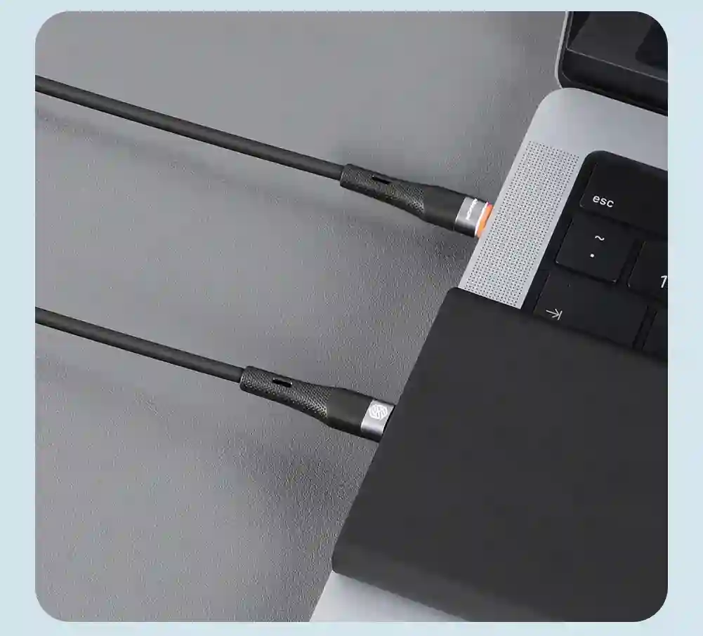 NILLKIN PD 60W USB C Cable Type C To Type C Fast Charging Cable For Samsung Xiaomi Huawei POCO liquid Silicone Cable