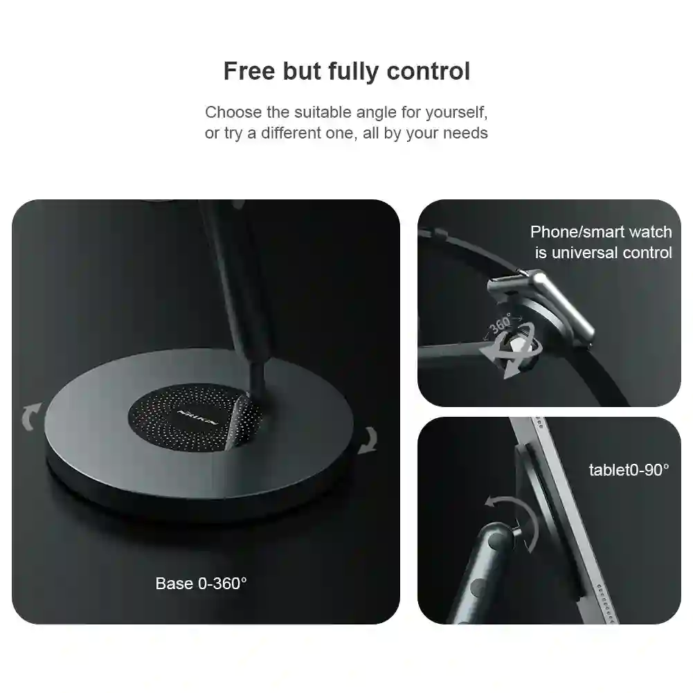 NILLKIN Magnetic Stand For iPad Pro 12.9 Adjustable iPad Stand For iPad Pro 11 /iPad Air 5/iPad 9th 360º Rotating Bracket