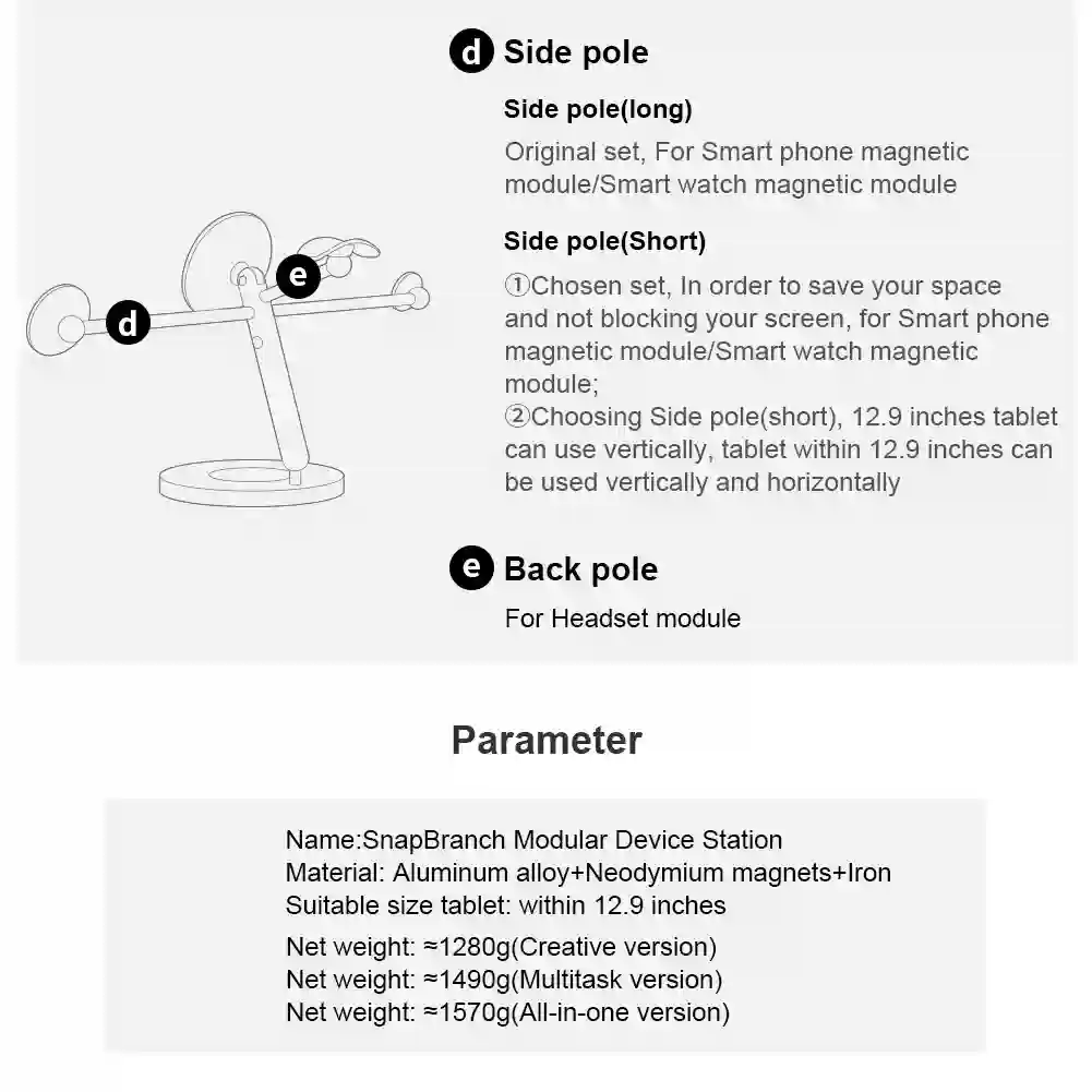 NILLKIN Magnetic Stand For iPad Pro 12.9 Adjustable iPad Stand For iPad Pro 11 /iPad Air 5/iPad 9th 360º Rotating Bracket